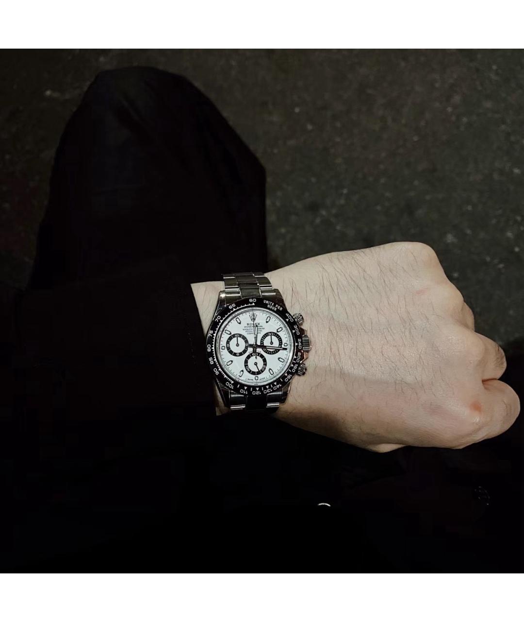 ROLEX Белые металлические часы, фото 3