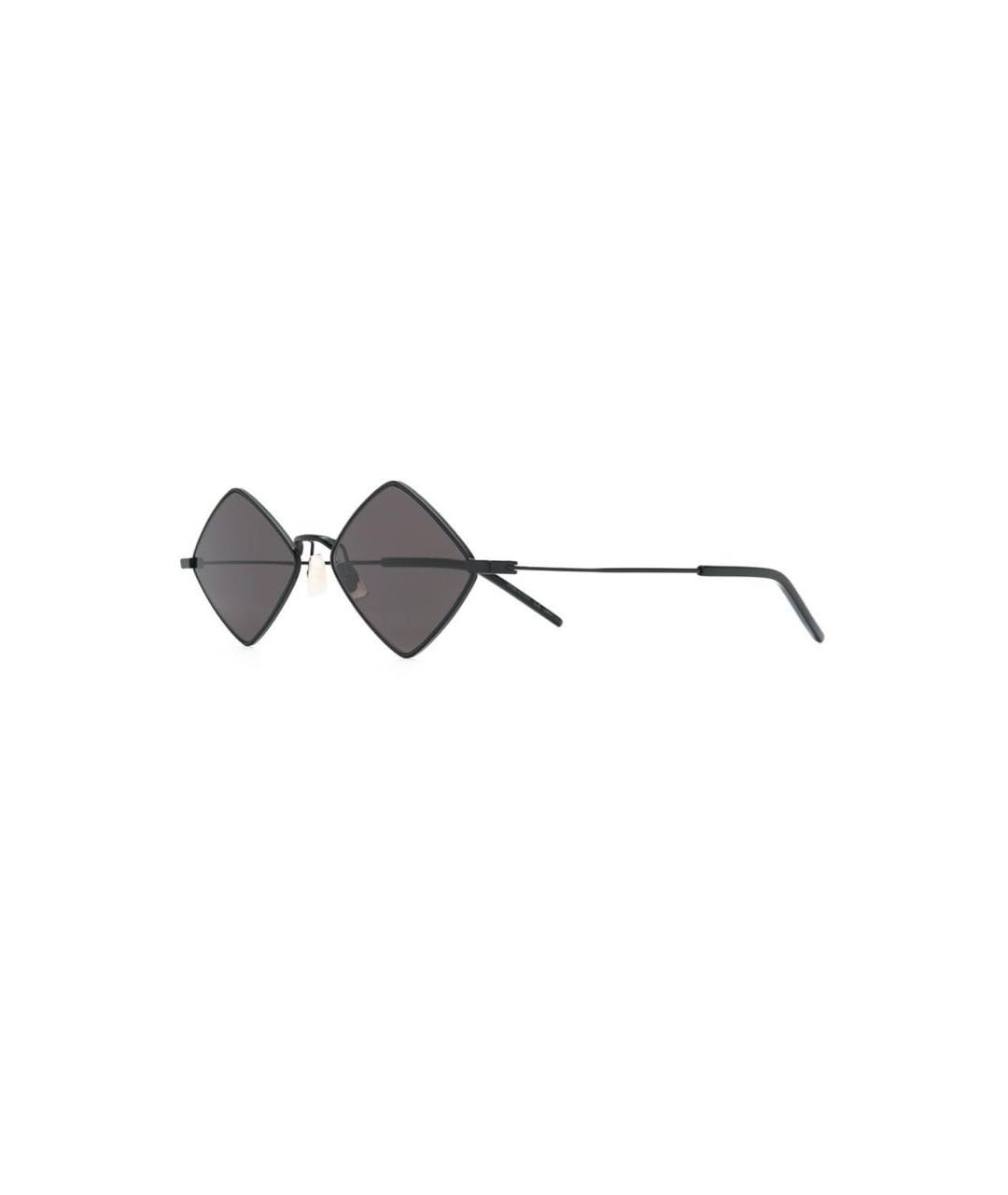 SAINT LAURENT Черные металлические солнцезащитные очки, фото 2