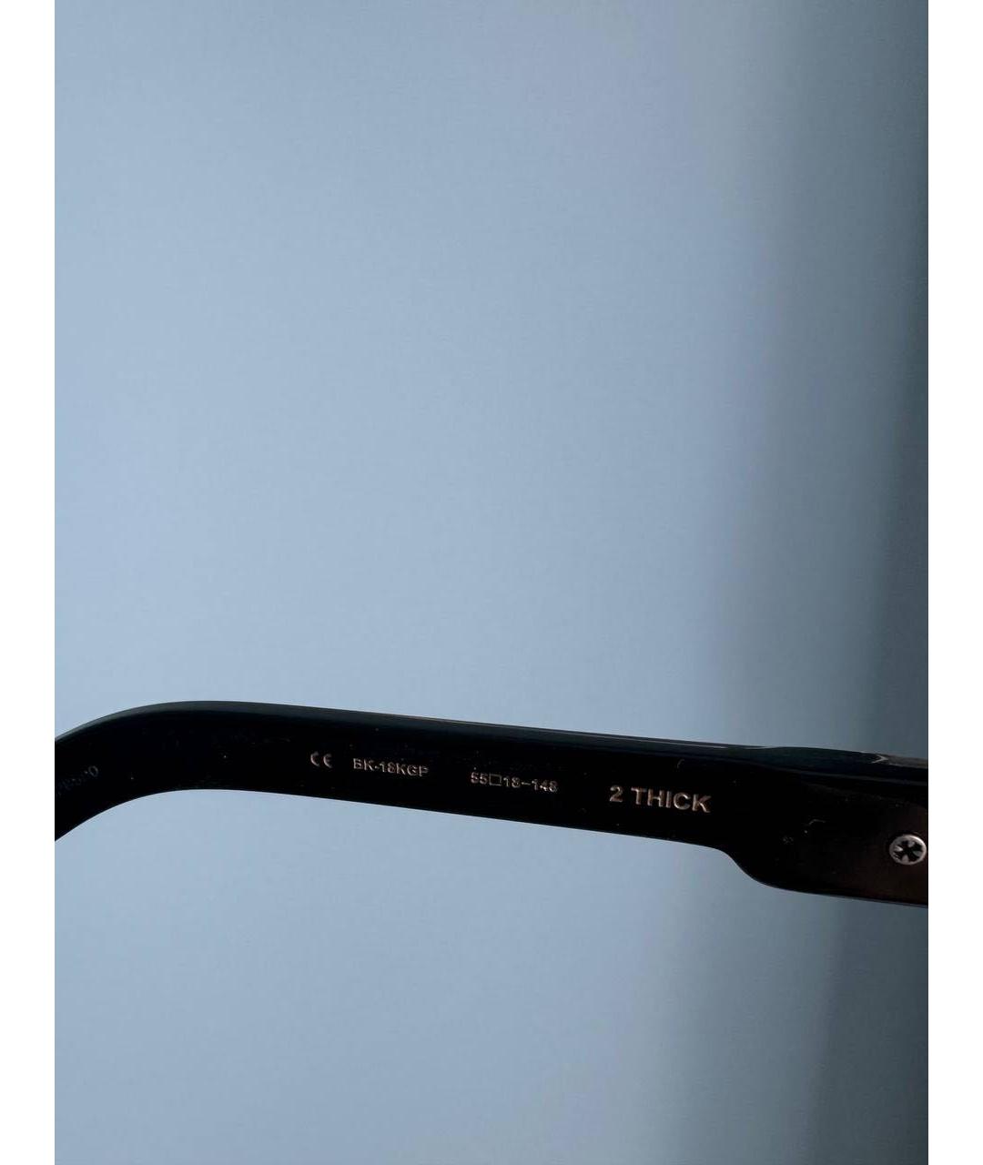 CHROME HEARTS Черные металлические солнцезащитные очки, фото 7