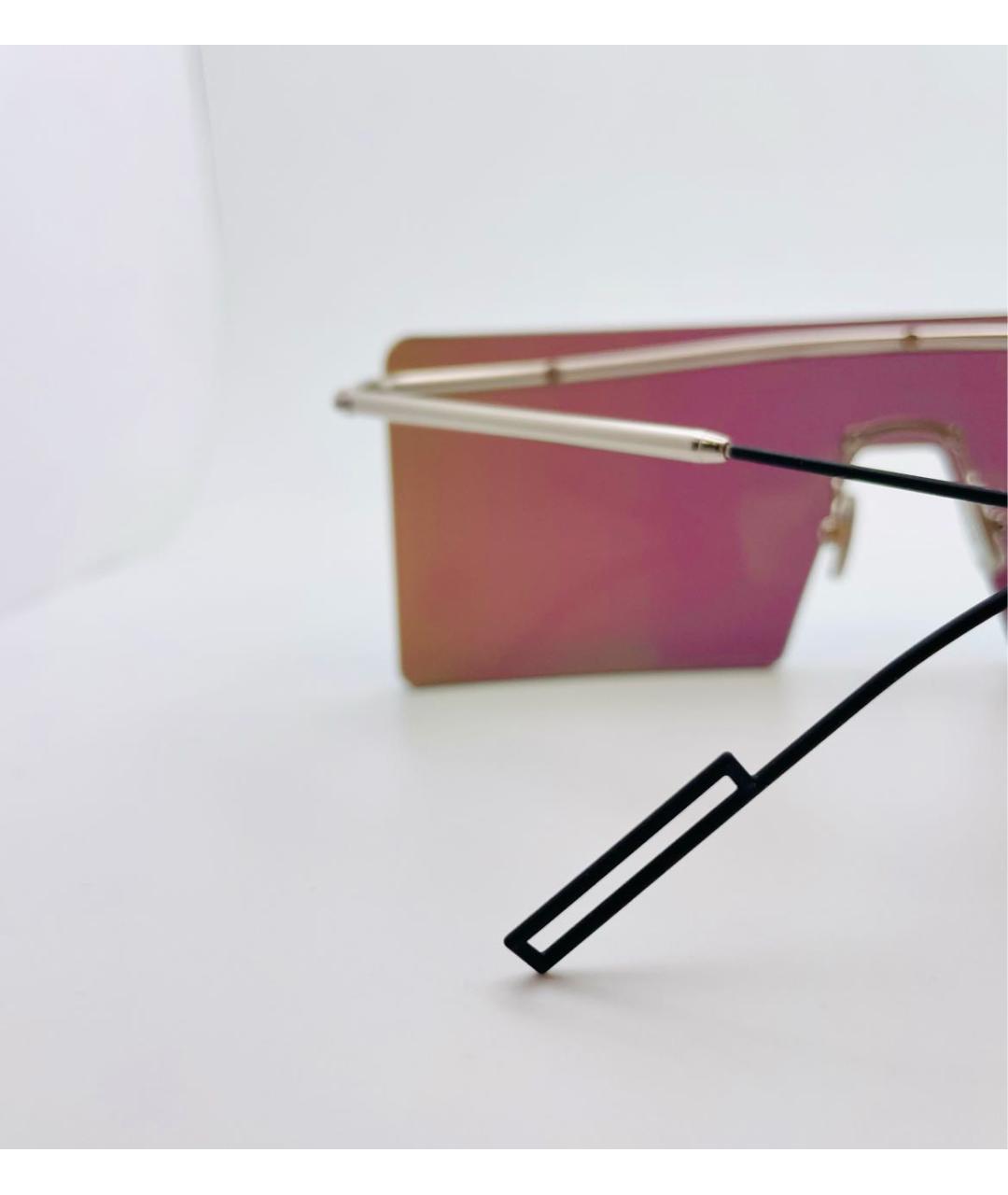 CHRISTIAN DIOR Салатовые металлические солнцезащитные очки, фото 5
