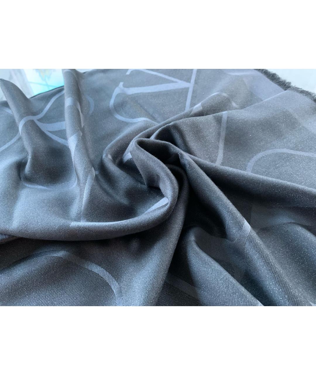 VALENTINO Серый платок, фото 2