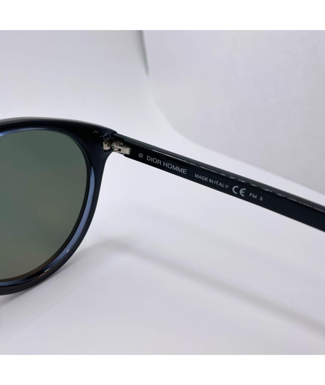 CHRISTIAN DIOR Синие пластиковые солнцезащитные очки, фото 8