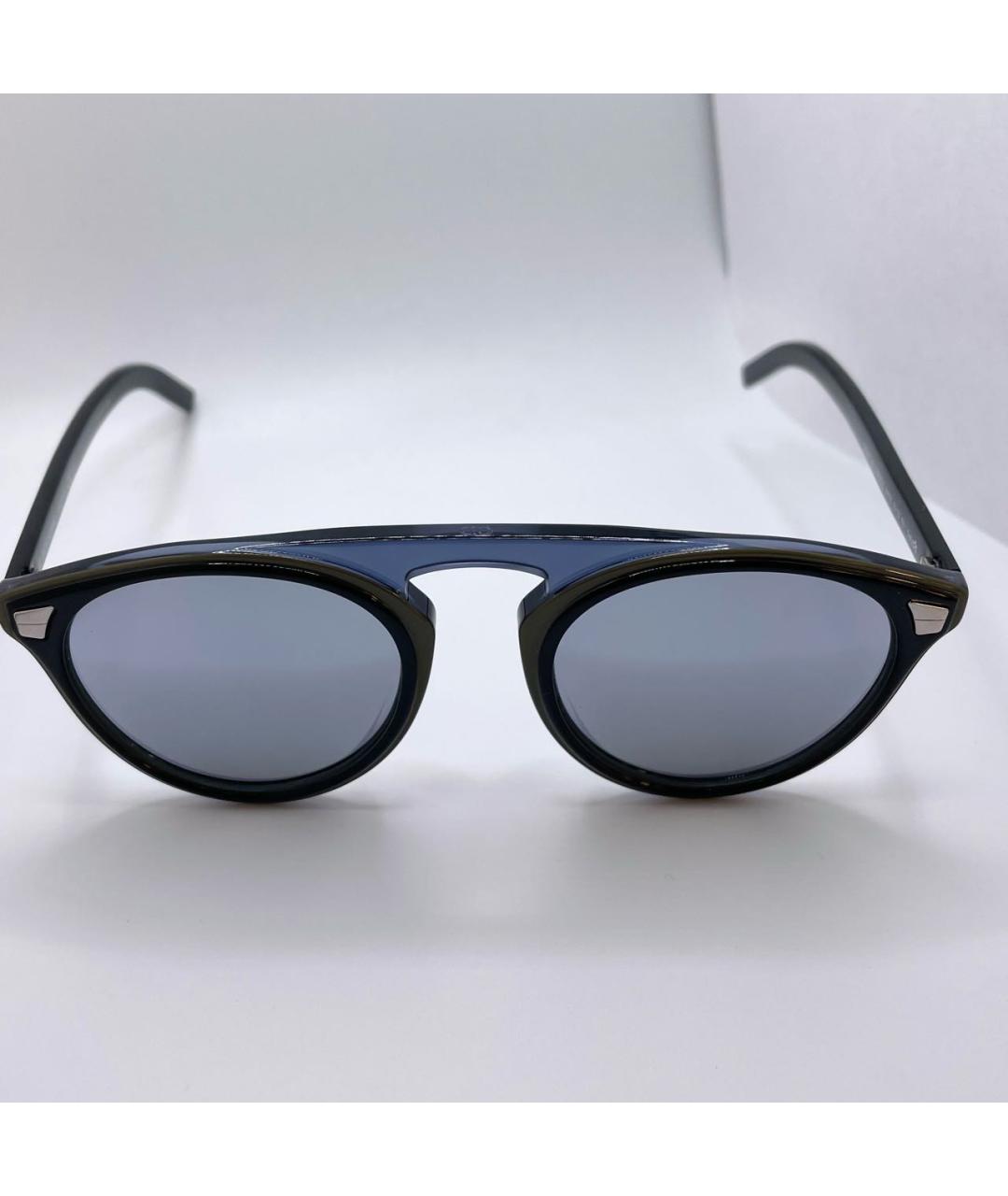 CHRISTIAN DIOR Синие пластиковые солнцезащитные очки, фото 3