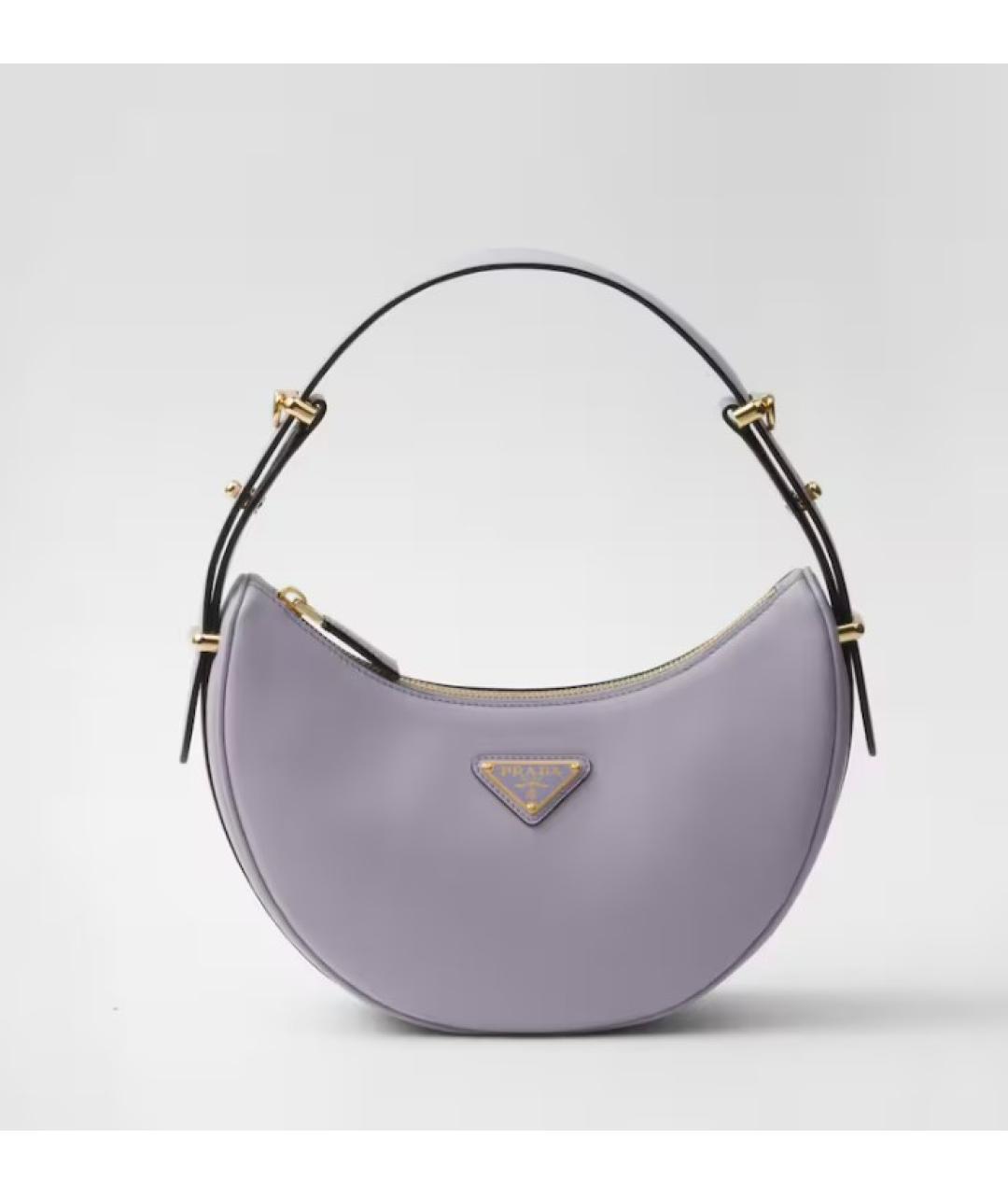 PRADA Фиолетовая кожаная сумка с короткими ручками, фото 5