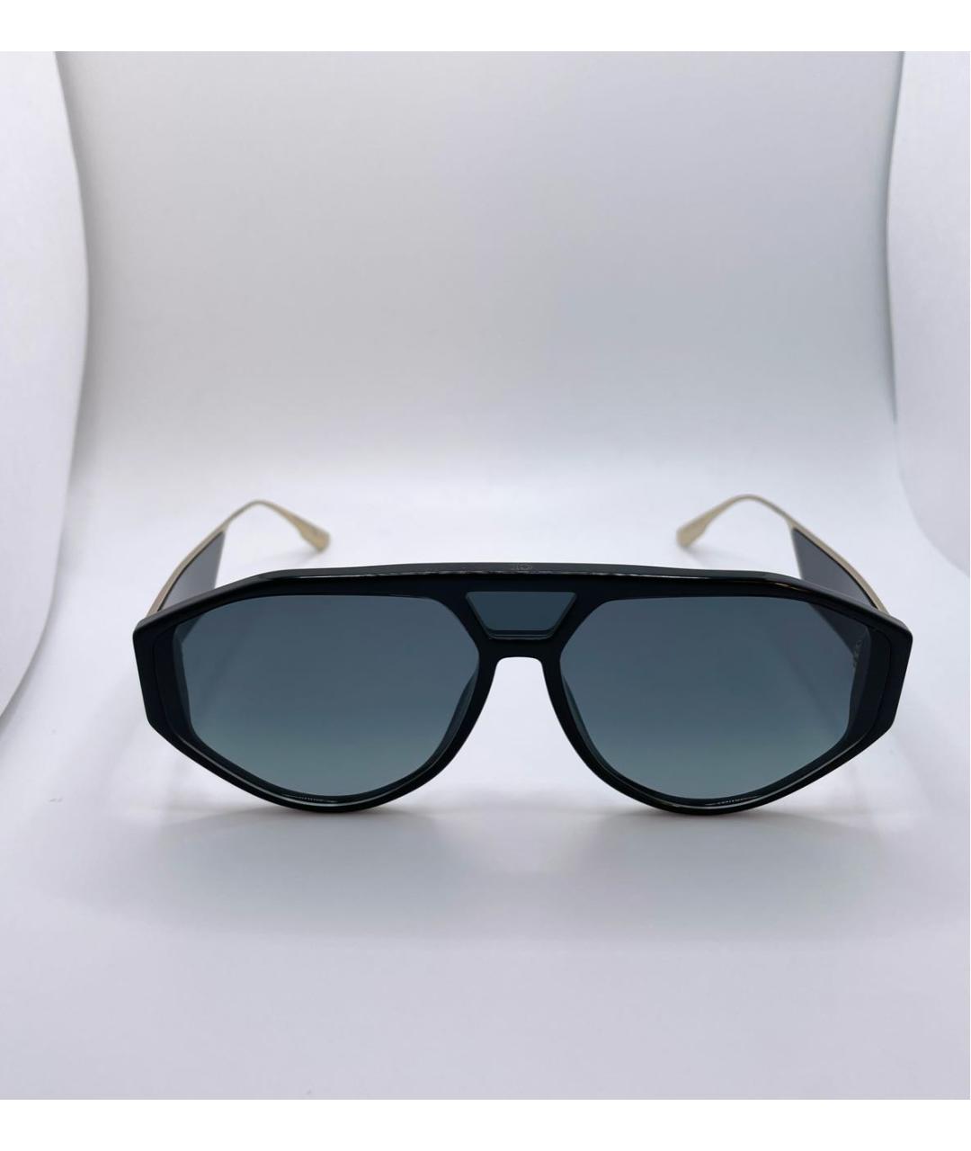 CHRISTIAN DIOR Черные металлические солнцезащитные очки, фото 6
