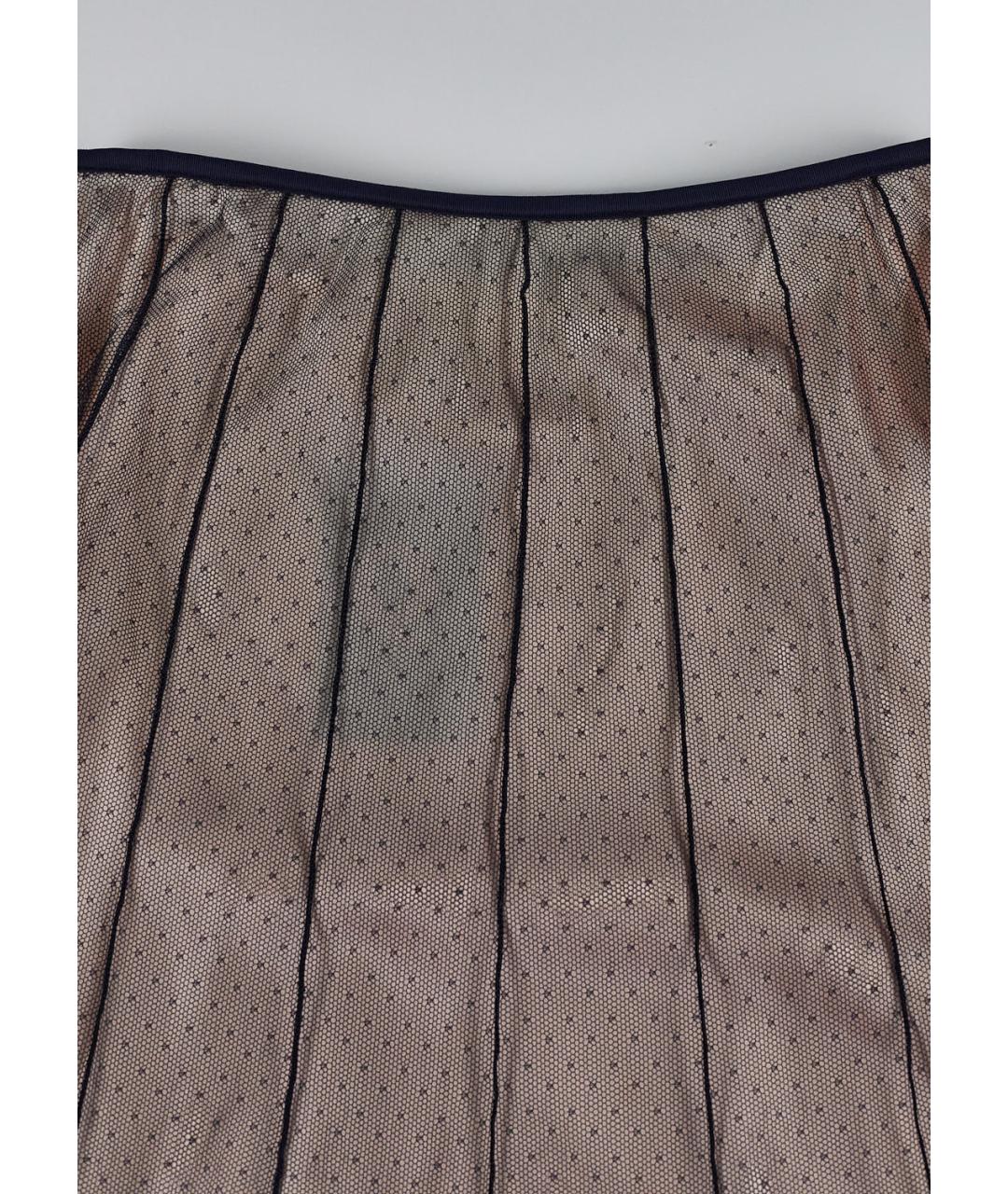 ESCADA Коричневая шелковая юбка миди, фото 4