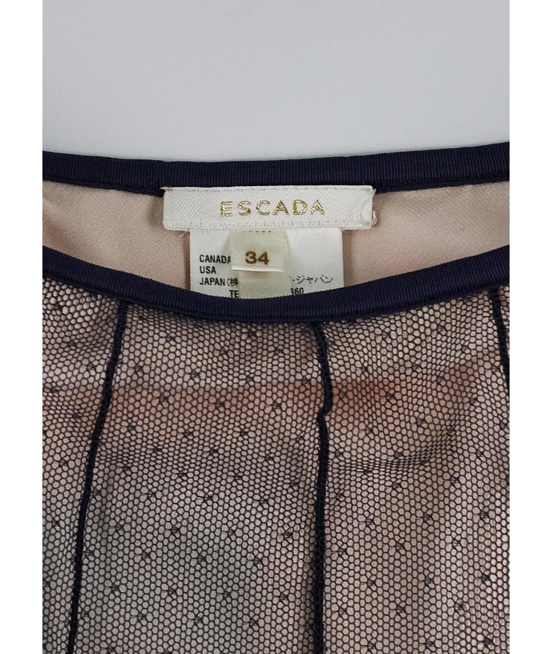ESCADA Коричневая шелковая юбка миди, фото 3