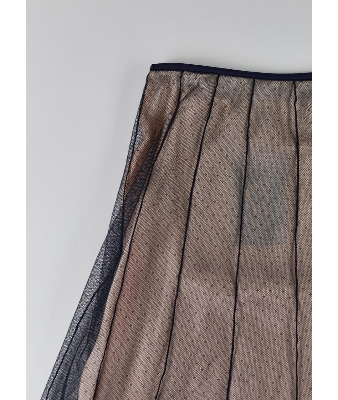 ESCADA Коричневая шелковая юбка миди, фото 5