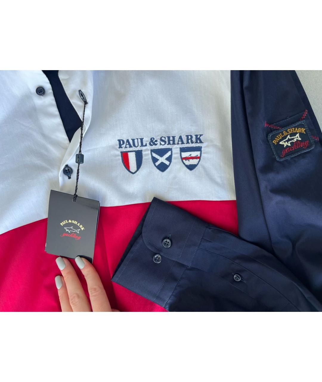 PAUL & SHARK Мульти хлопковая кэжуал рубашка, фото 4