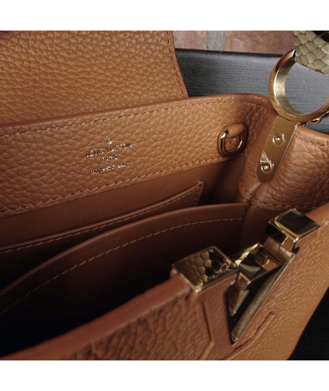 LOUIS VUITTON PRE-OWNED Коричневая сумка через плечо из экзотической кожи, фото 6