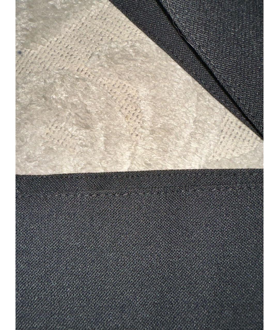 KITON Черные шерстяные повседневные брюки, фото 5
