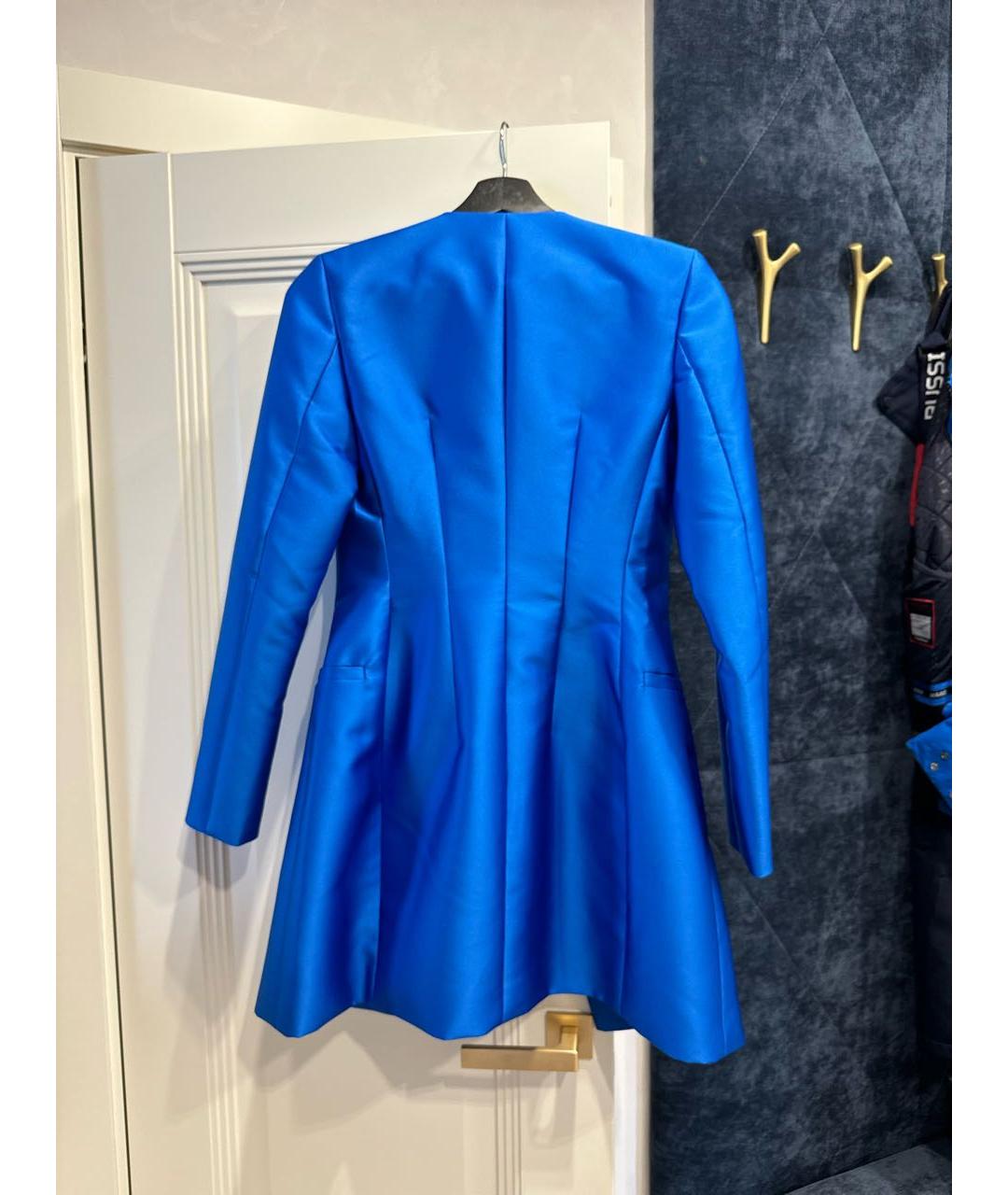 RASARIO Синее шелковое коктейльное платье, фото 3