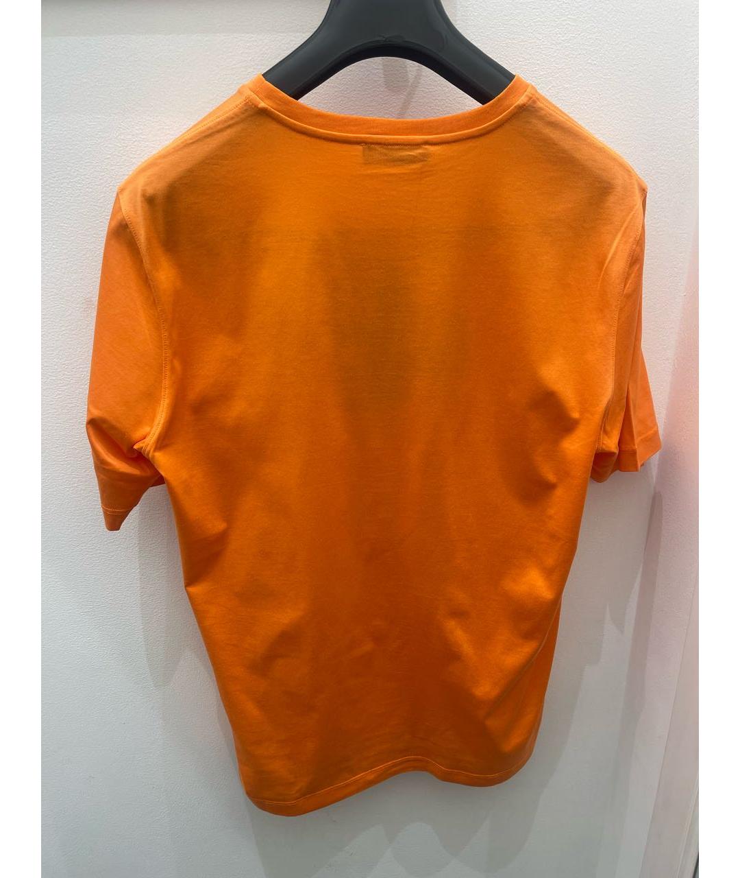 ZILLI Оранжевая хлопковая футболка, фото 2