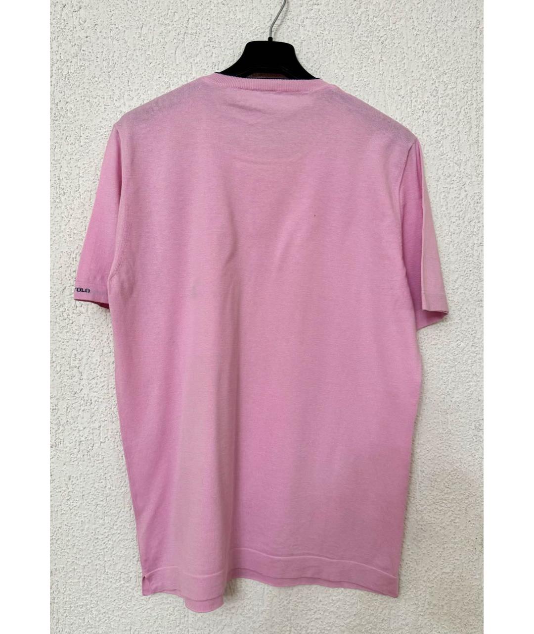 BERTOLO LUXURY MENSWEAR Розовый хлопковый джемпер / свитер, фото 2