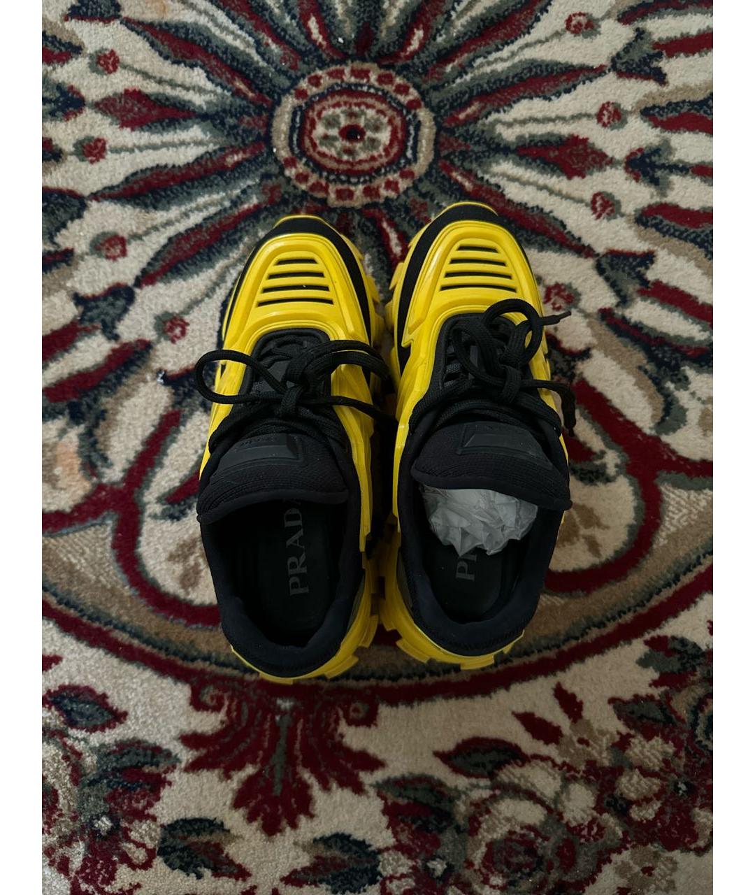 PRADA Желтые кроссовки, фото 5