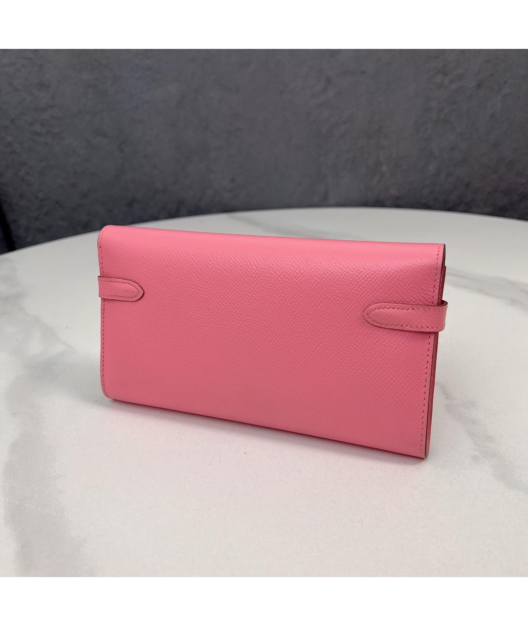 HERMES PRE-OWNED Розовый кожаный кошелек, фото 2