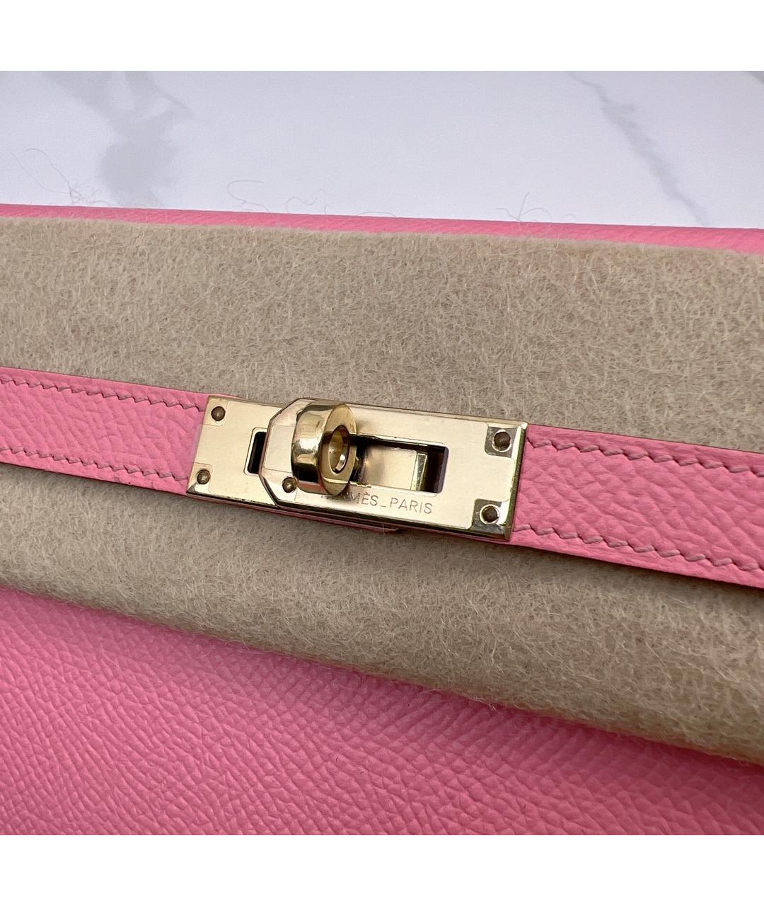HERMES PRE-OWNED Розовый кожаный кошелек, фото 4