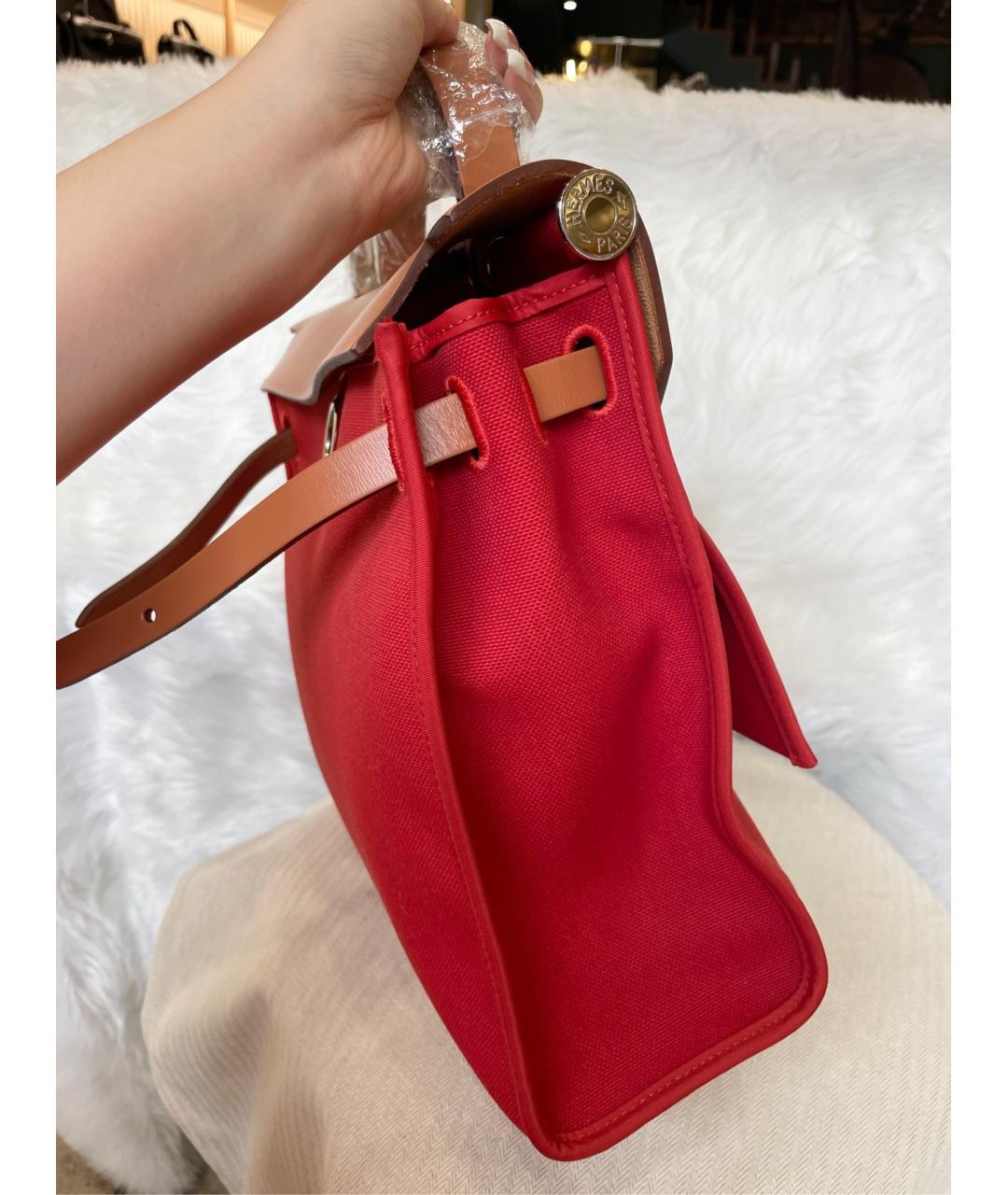 HERMES PRE-OWNED Красная сумка с короткими ручками, фото 4