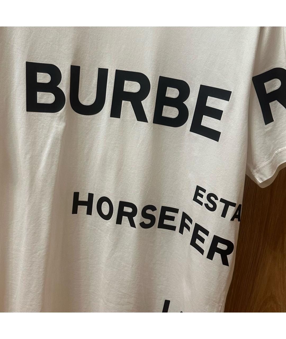 BURBERRY Белая футболка, фото 4