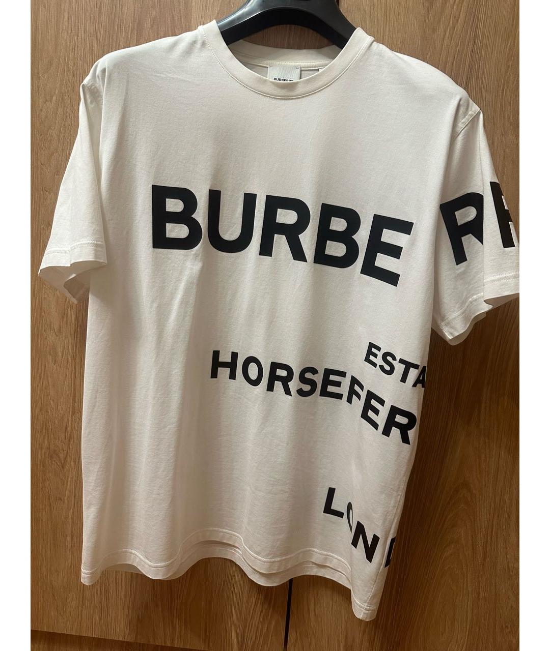BURBERRY Белая футболка, фото 5