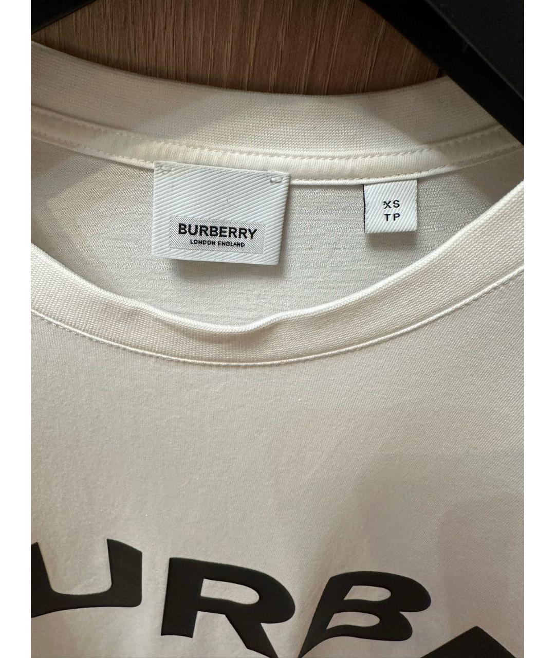 BURBERRY Белая футболка, фото 3