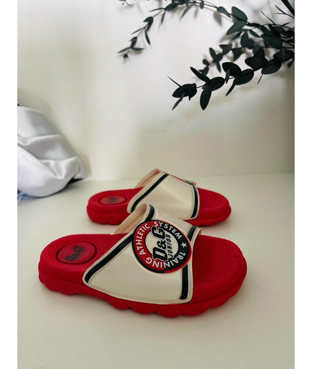 DOLCE&GABBANA Красные сандалии и шлепанцы, фото 6