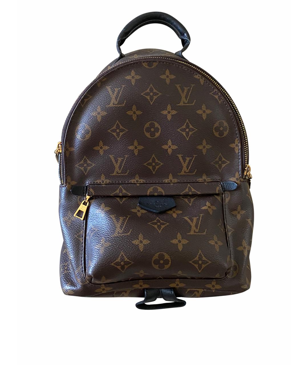 LOUIS VUITTON PRE-OWNED Коричневый кожаный рюкзак, фото 1