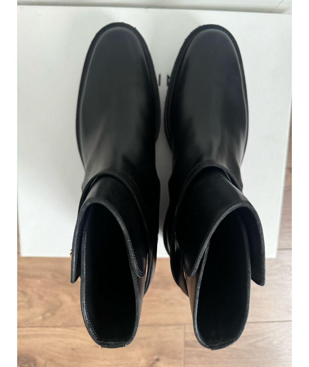 CELINE Черные кожаные ботинки, фото 3