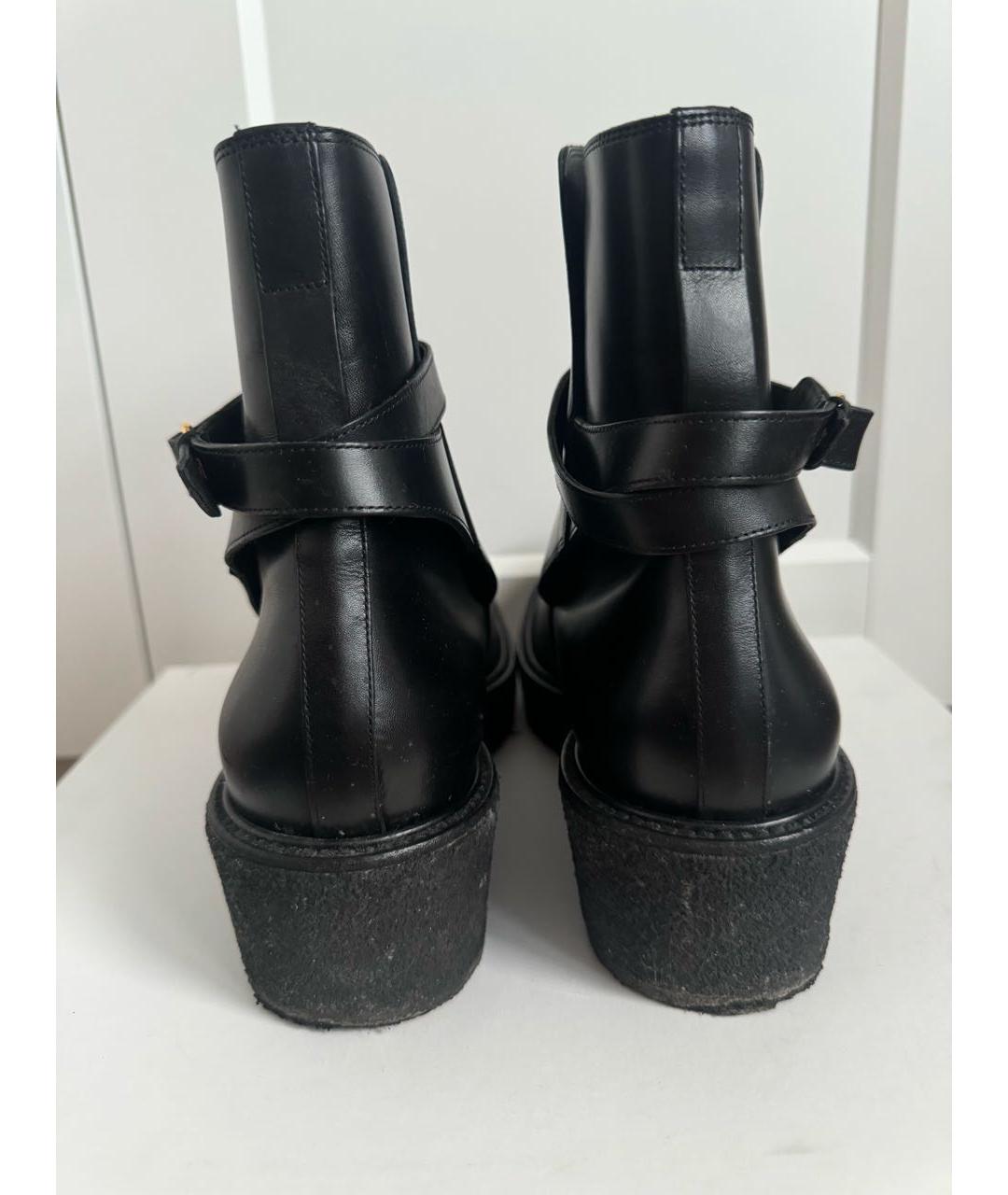 CELINE Черные кожаные ботинки, фото 4