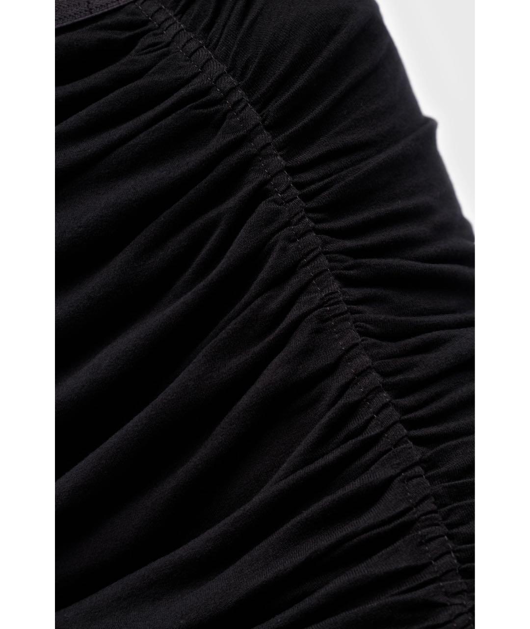 RICK OWENS LILIES Черная вискозная юбка макси, фото 4