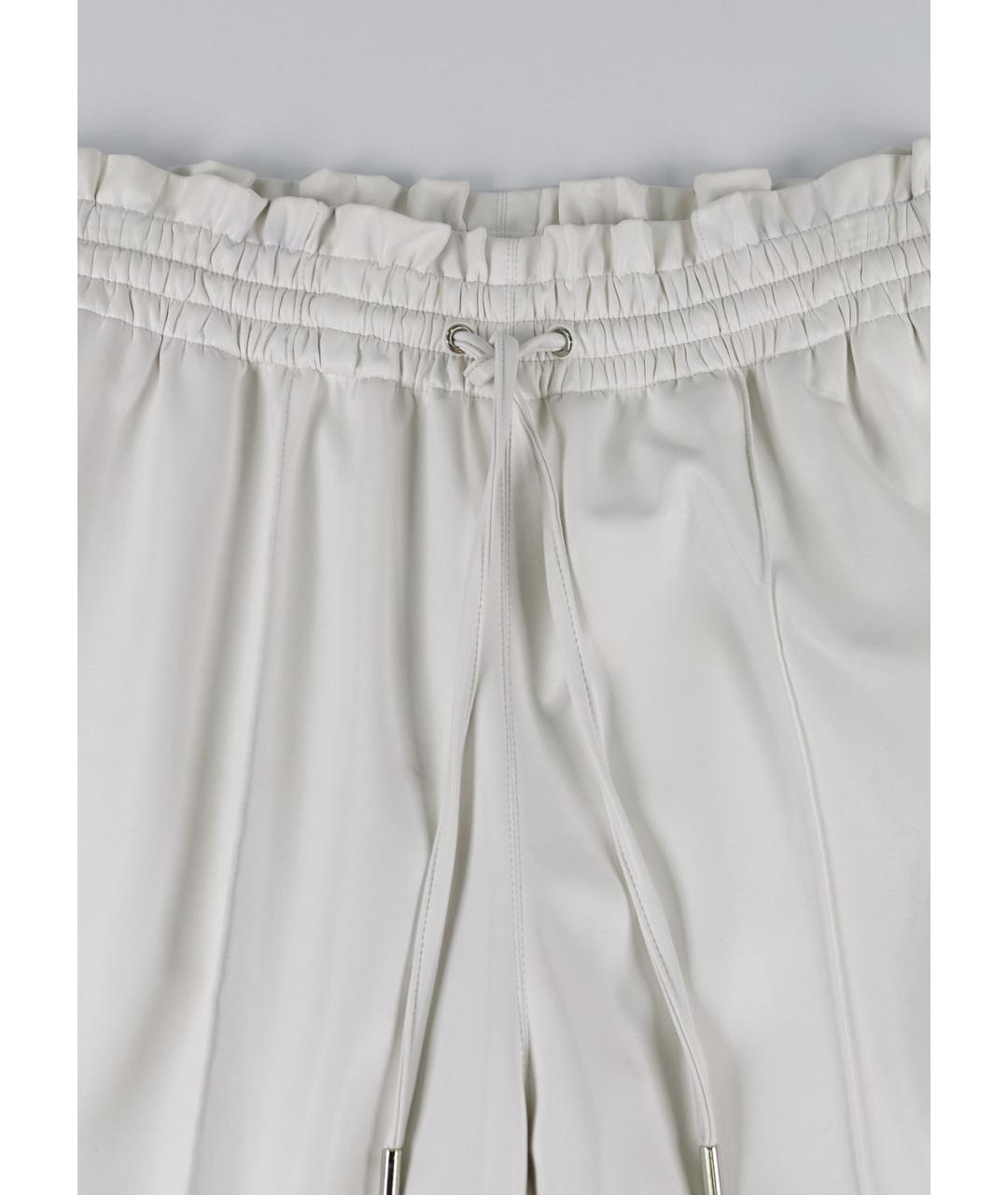 ERMANNO SCERVINO Белые полиамидовые брюки широкие, фото 4