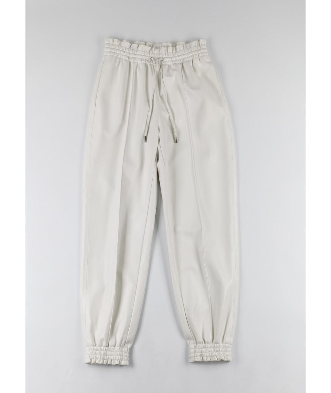 ERMANNO SCERVINO Белые полиамидовые брюки широкие, фото 5