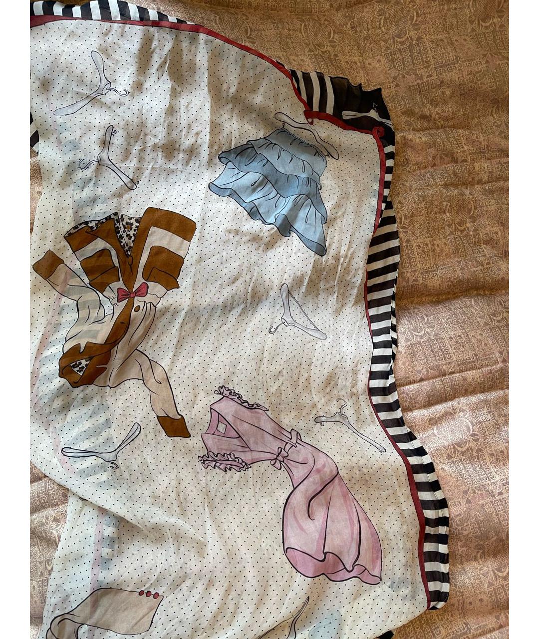 MOSCHINO Мульти шелковый платок, фото 3