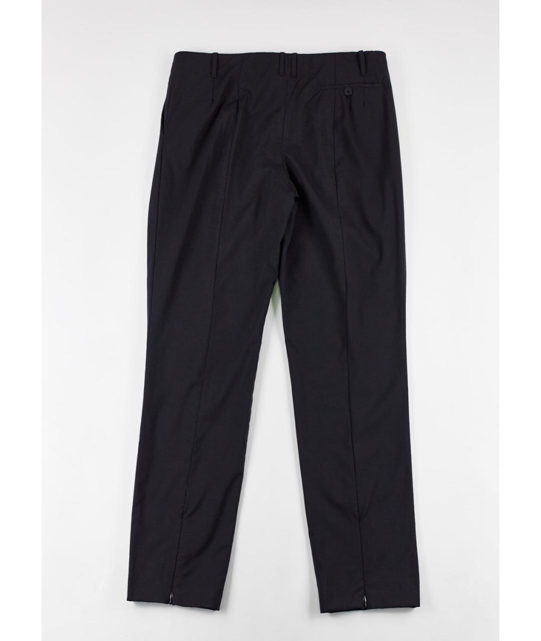 JIL SANDER Черные шерстяные брюки узкие, фото 2