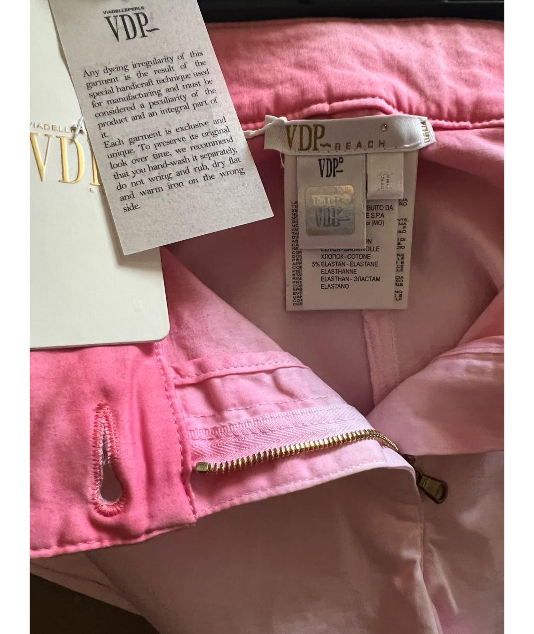 VDP Розовые хлопко-эластановые шорты, фото 3