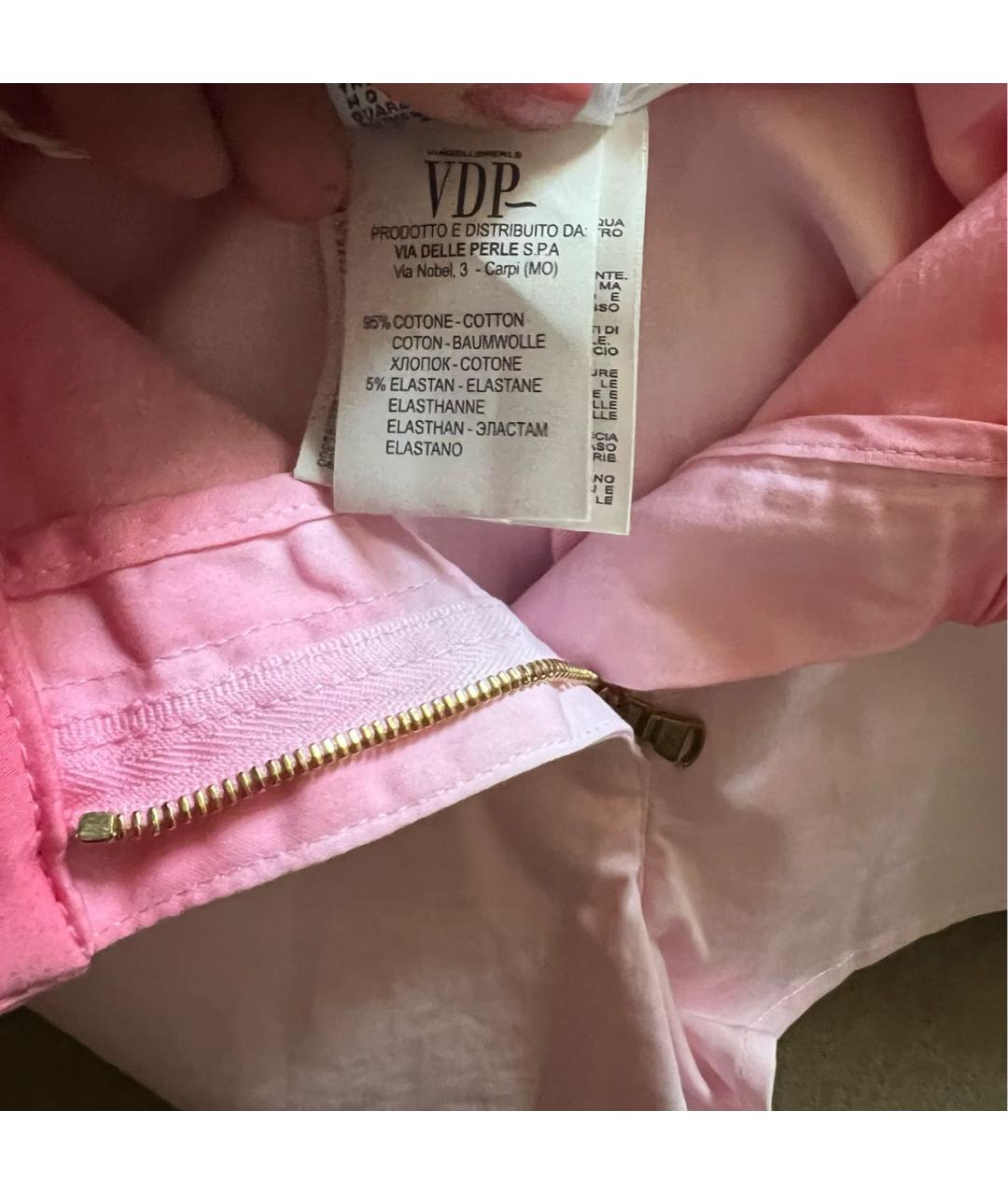 VDP Розовые хлопко-эластановые шорты, фото 4