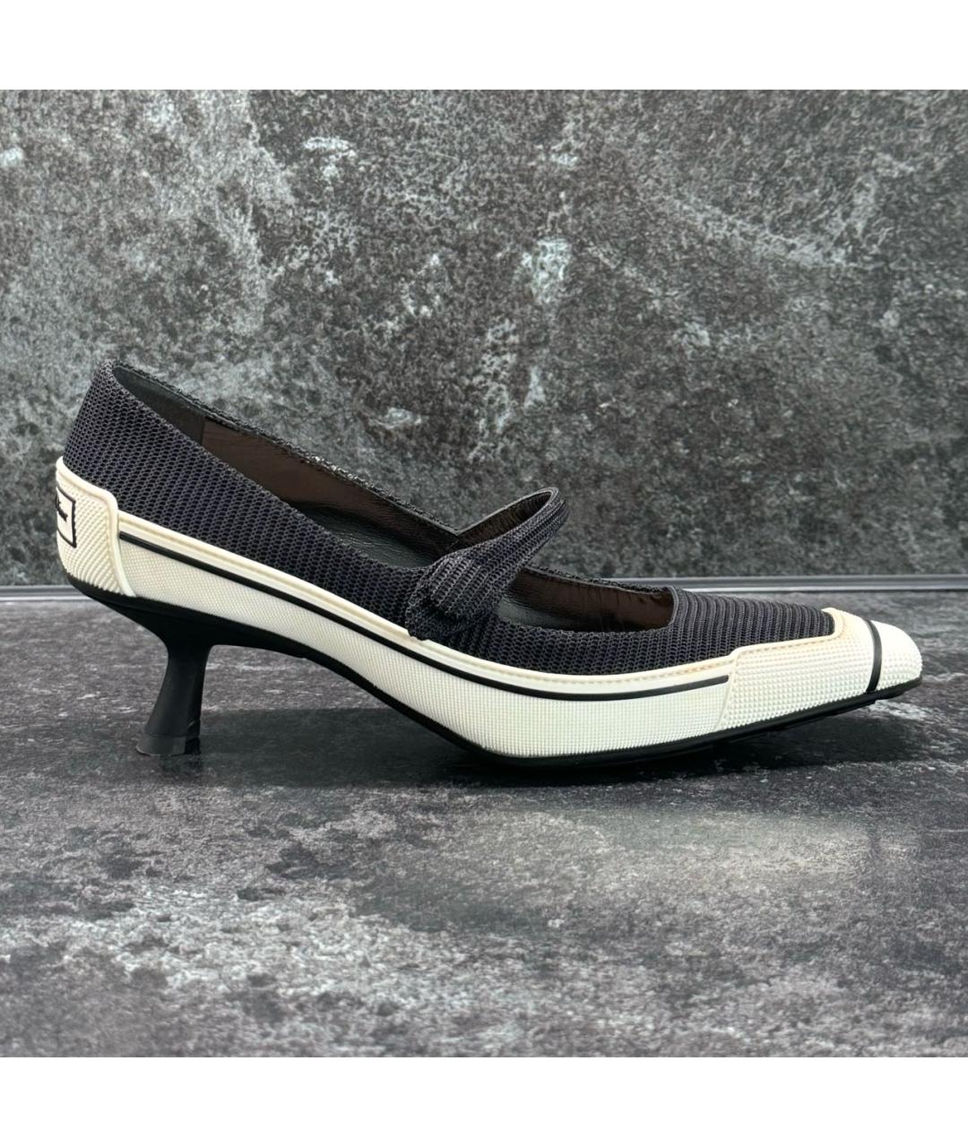 CHRISTIAN DIOR PRE-OWNED Черные текстильные туфли, фото 9