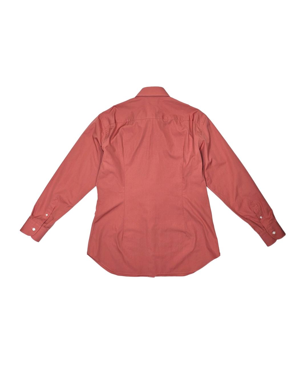 BRIONI Розовая хлопковая кэжуал рубашка, фото 2