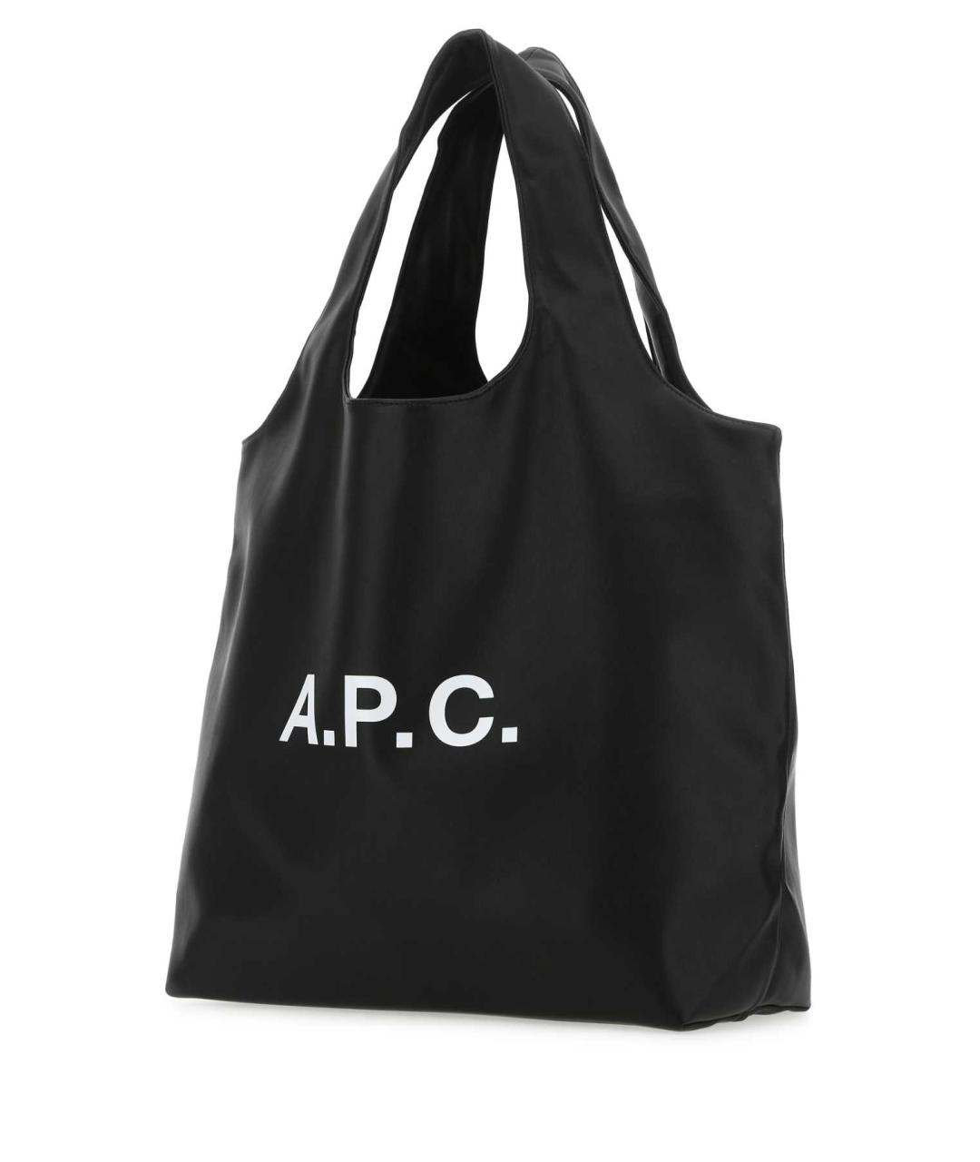 A.P.C. Черная сумка с короткими ручками из искусственной кожи, фото 2