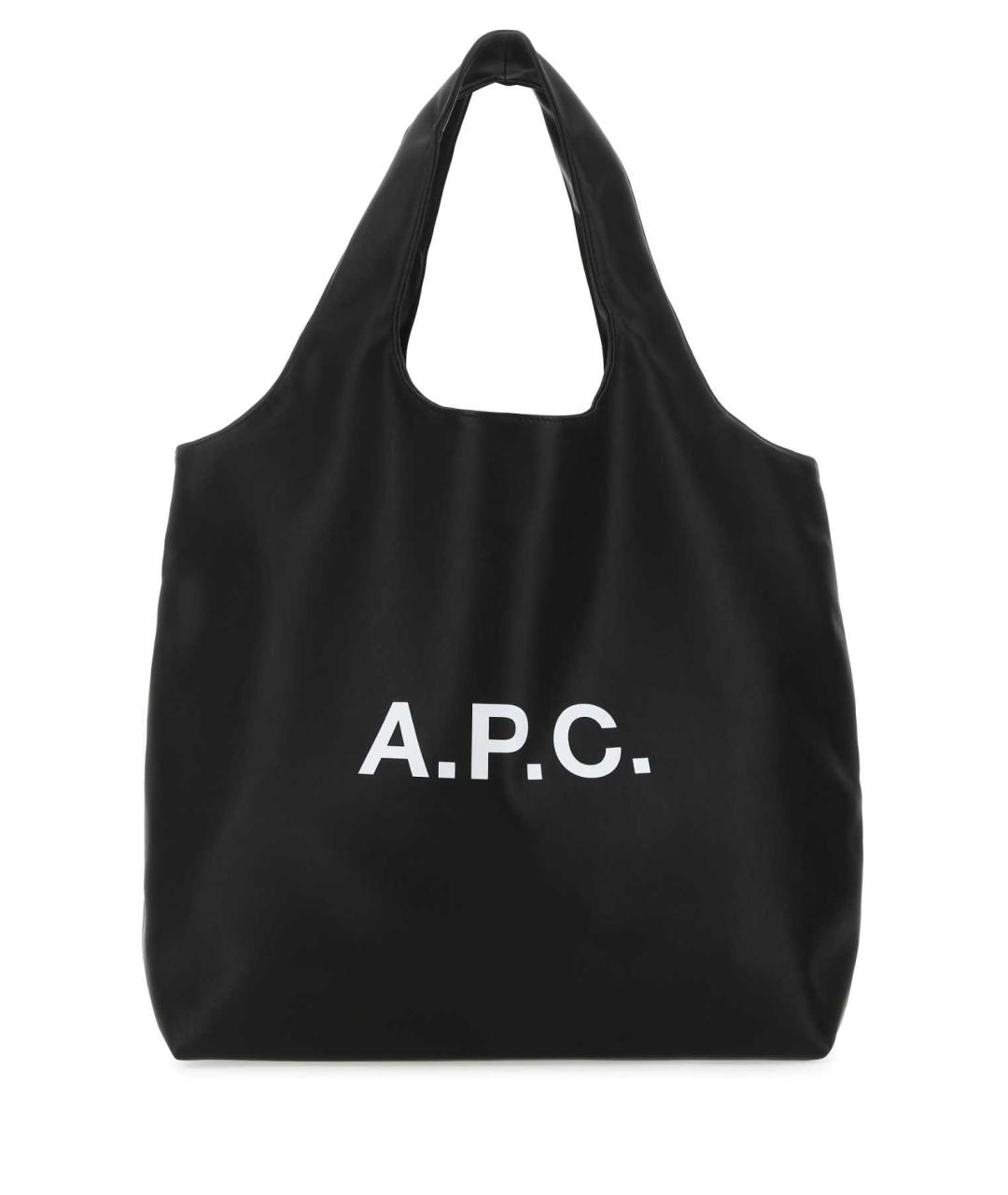A.P.C. Черная сумка с короткими ручками из искусственной кожи, фото 1