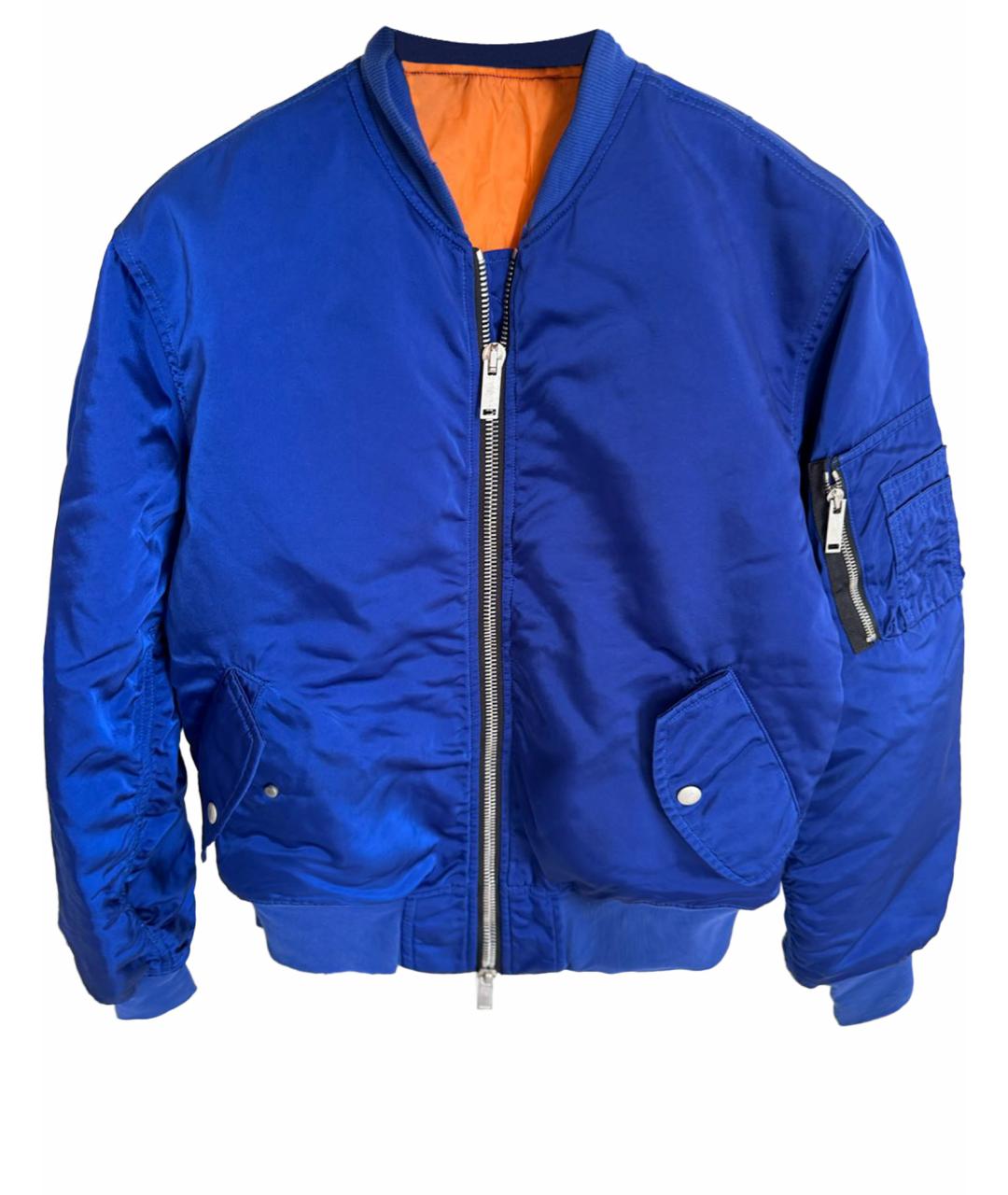 UNRAVEL PROJECT Синяя атласная куртка, фото 1