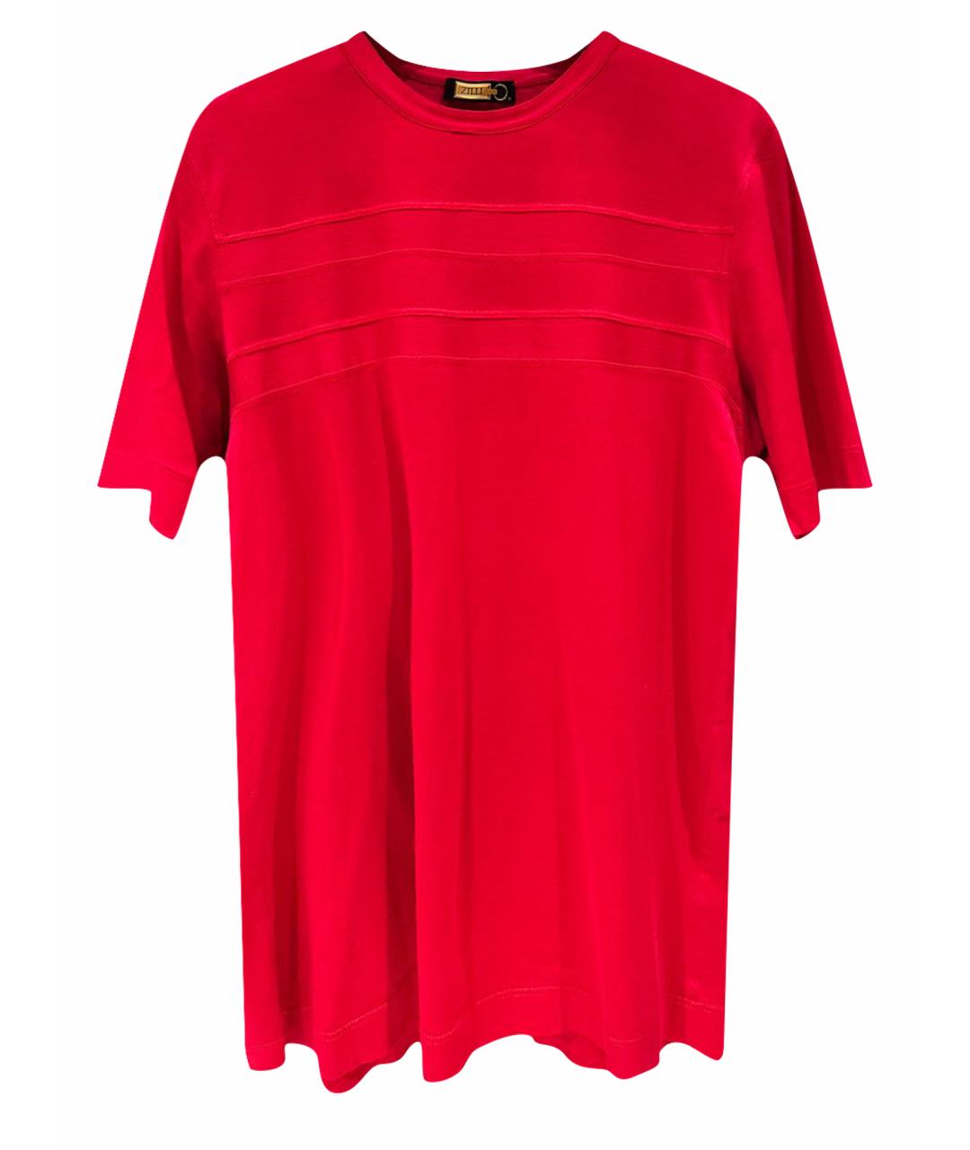 ZILLI Красная хлопковая футболка, фото 1