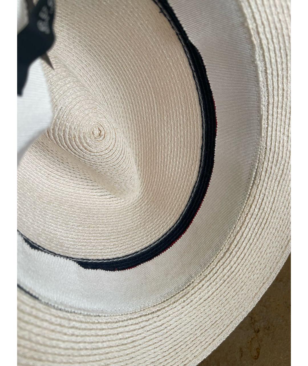 GUCCI Белая соломенная шляпа, фото 6