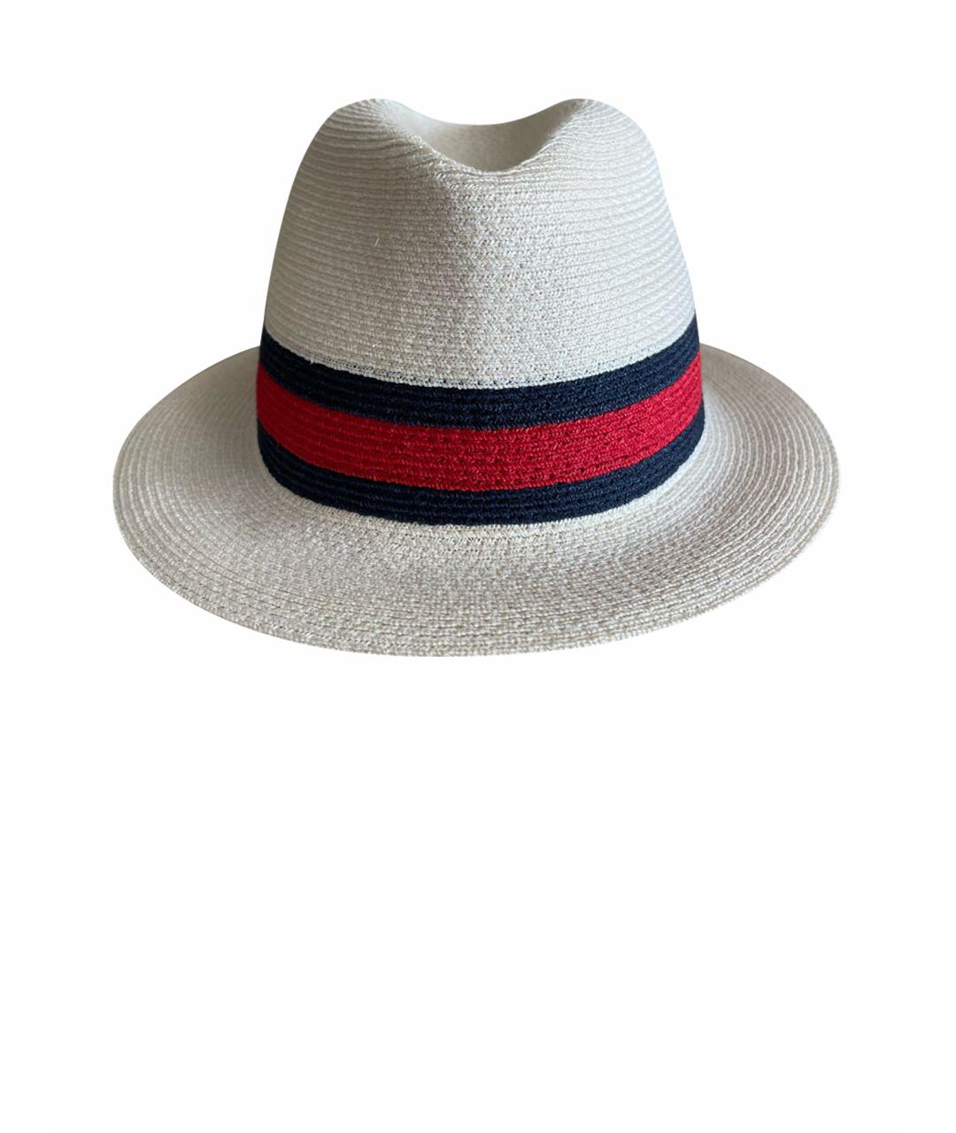 GUCCI Белая соломенная шляпа, фото 1