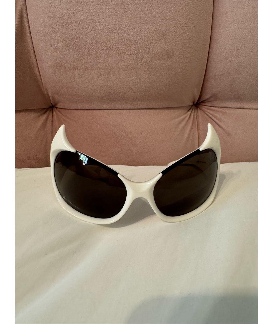 BALENCIAGA Белые солнцезащитные очки, фото 5