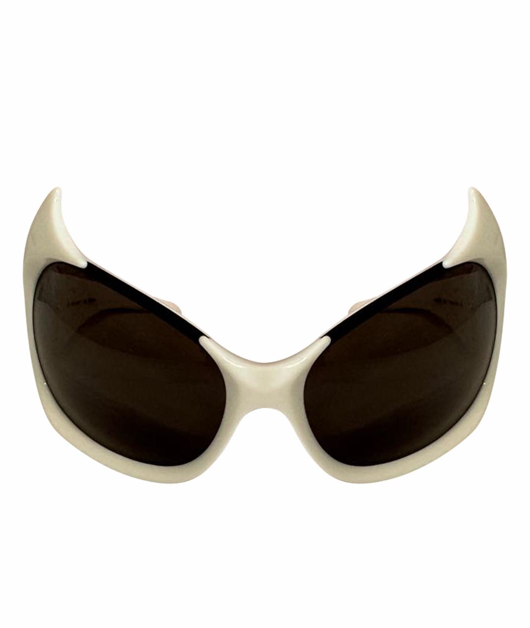 BALENCIAGA Белые солнцезащитные очки, фото 1