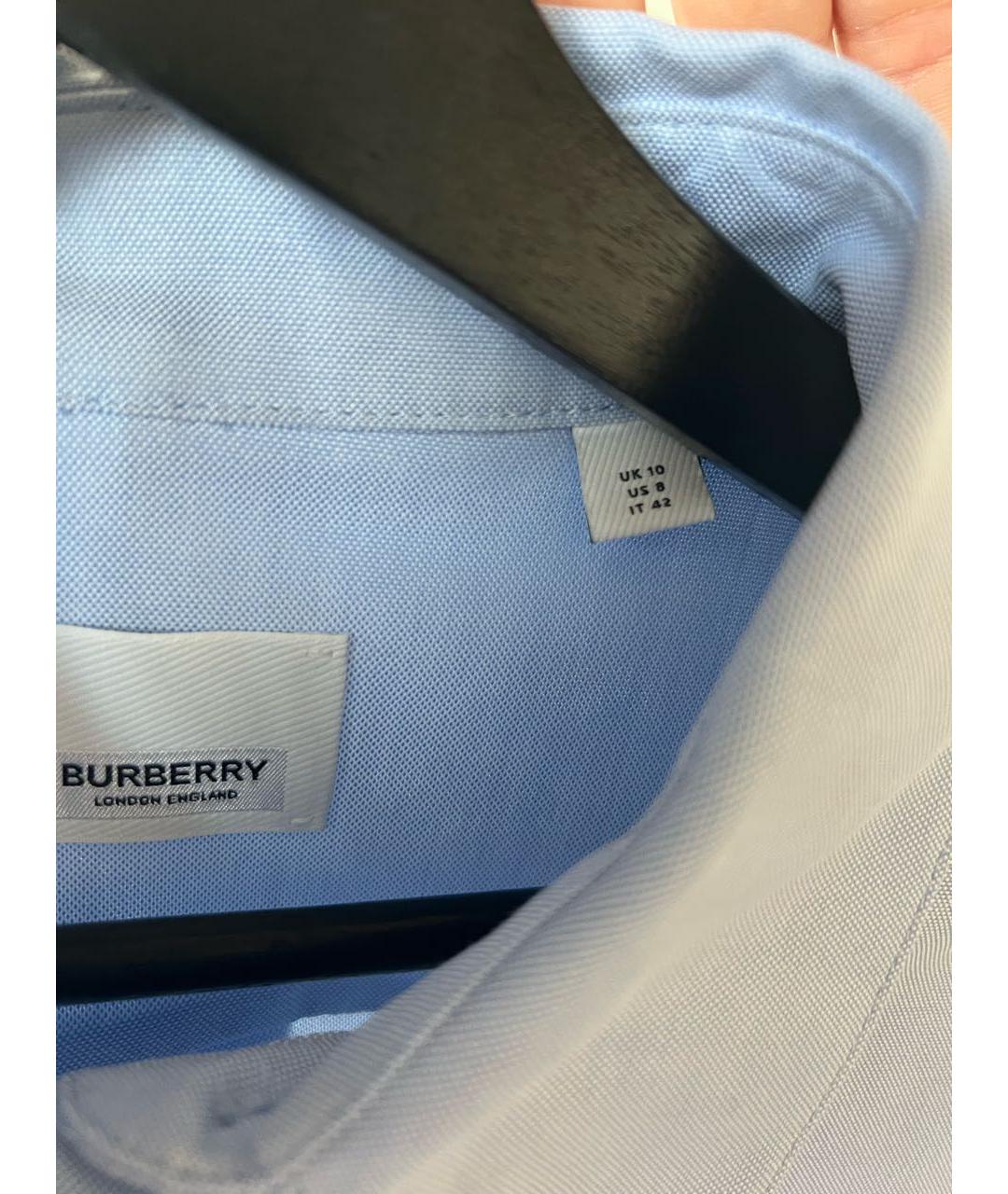BURBERRY Голубая рубашка, фото 4