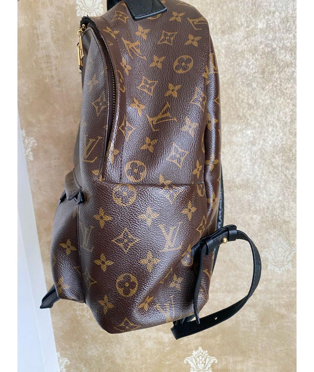 LOUIS VUITTON PRE-OWNED Коричневый кожаный рюкзак, фото 8