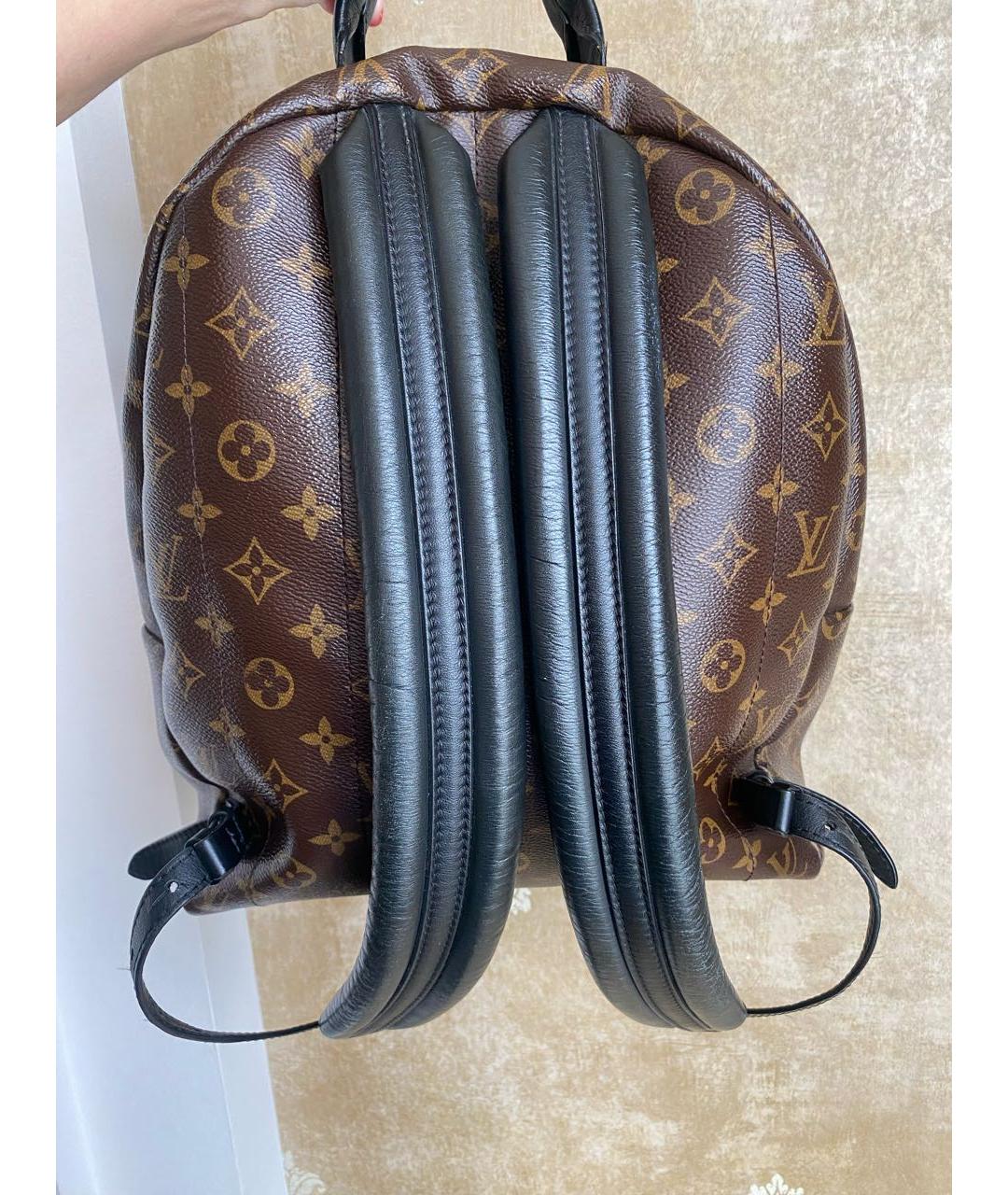 LOUIS VUITTON PRE-OWNED Коричневый кожаный рюкзак, фото 3