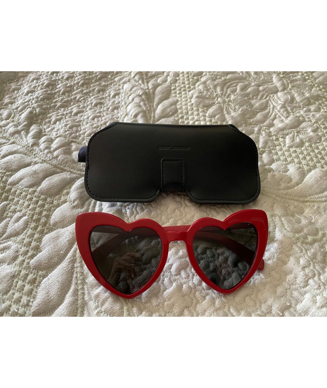 SAINT LAURENT Бордовые солнцезащитные очки, фото 4